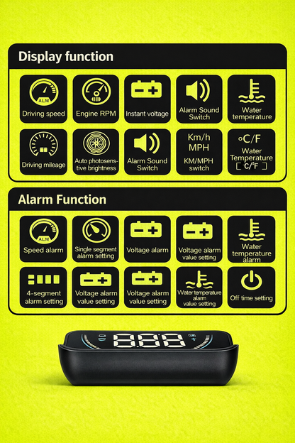 M8 Pro. OBD2 Head-Up Display (HUD)