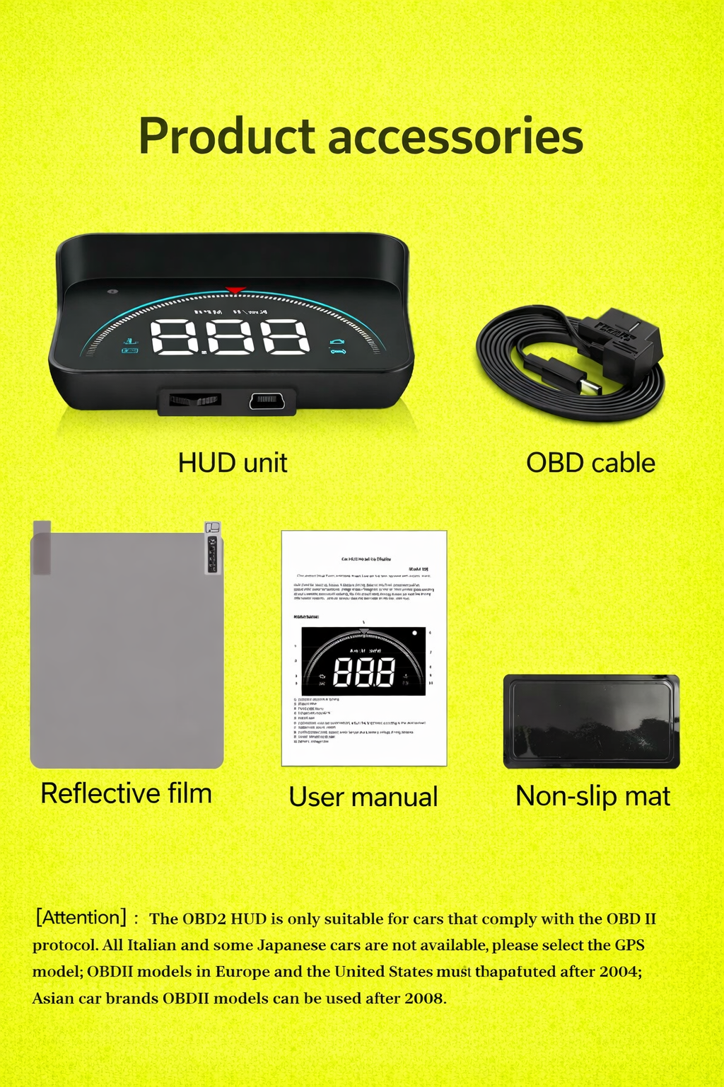 M8 Pro. OBD2 Head-Up Display (HUD)