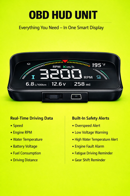M8 Pro. OBD2 Head-Up Display (HUD)