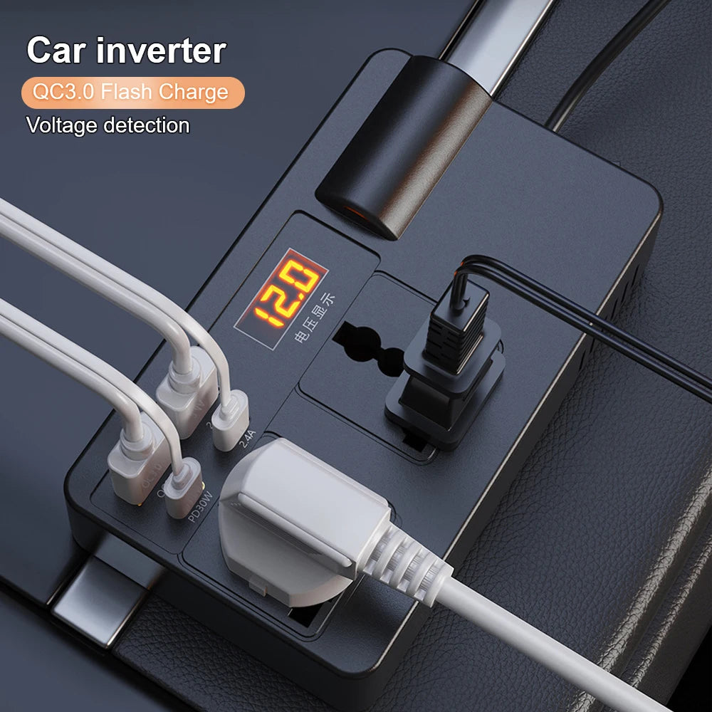 200W Car Inverter Car Power Adapter 