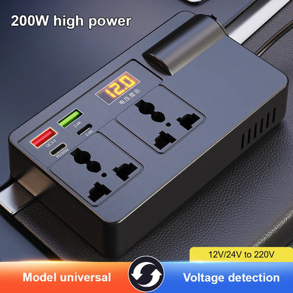 200W Car Inverter Car Power Adapter 