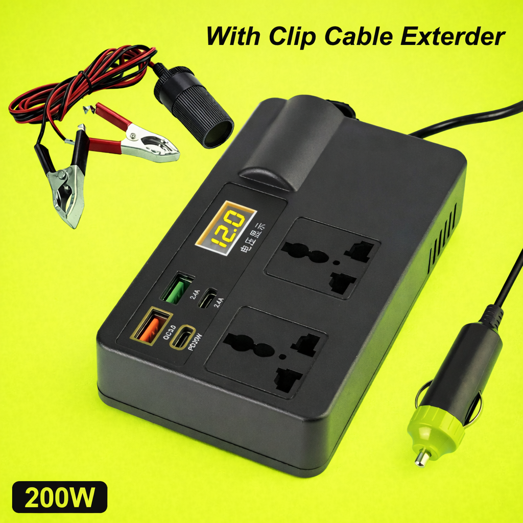 200W Car Inverter Car Power Adapter